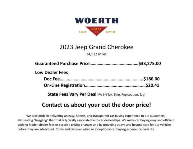 Photo of 2023 Bright White Clearcoat Jeep Grand Cherokee