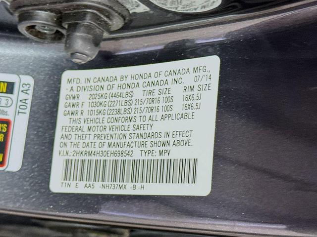Photo of 2014 Polished Metal Metallic Honda CR-V