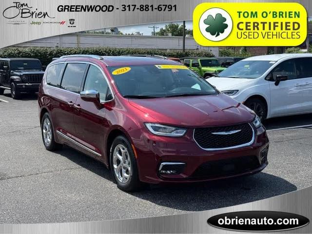 Photo of 2021 Velvet Red Pearlcoat Chrysler Pacifica Hybrid