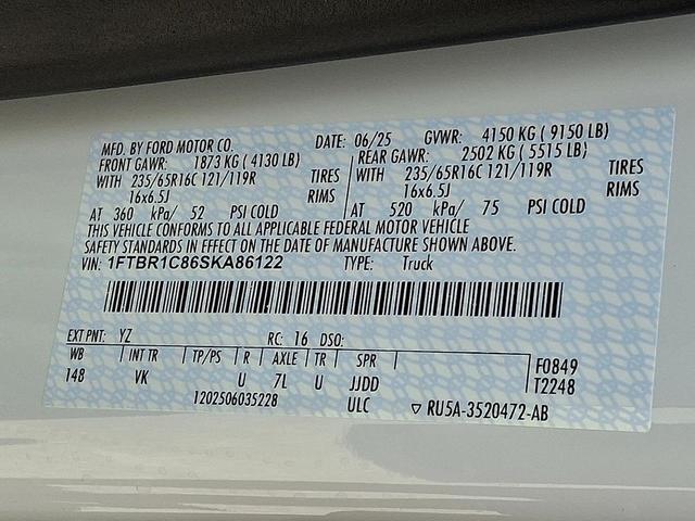 Photo of 2025 Oxford White Ford Transit-250