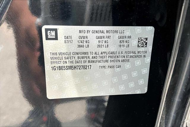 Photo of 2017 Mosaic Black Metallic Chevrolet Cruze