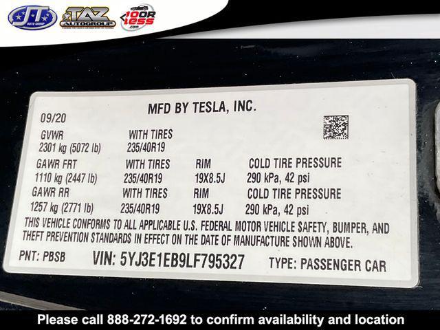 Photo of 2020 Solid Black Tesla Model 3