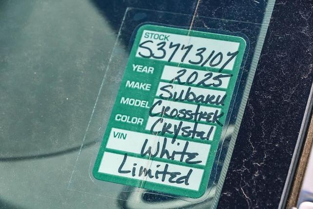 Photo of 2025 White Subaru Crosstrek
