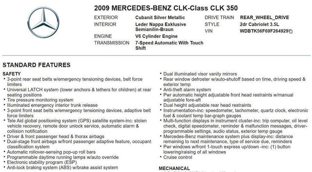 Photo of 2009 Cubanit Silver Mercedes-Benz CLK-Class