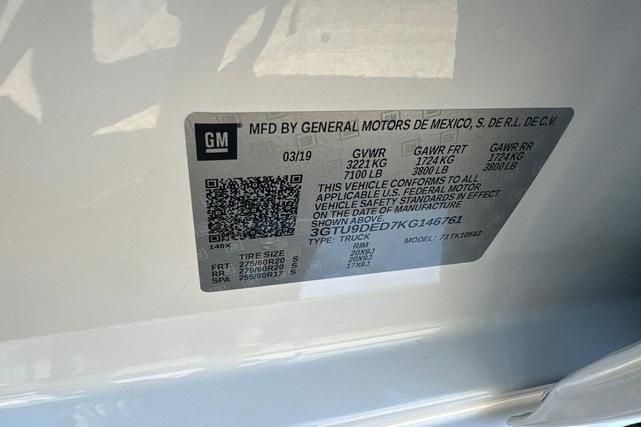 Photo of 2019 White Frost Tricoat GMC Sierra 1500