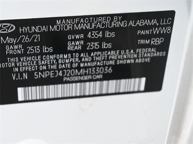 Photo of 2021 Quartz White Hyundai SONATA