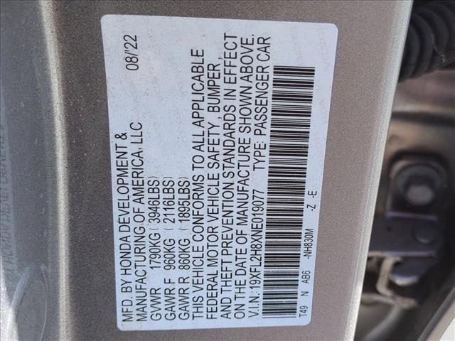 Photo of 2022 Lunar Silver Metal Honda Civic