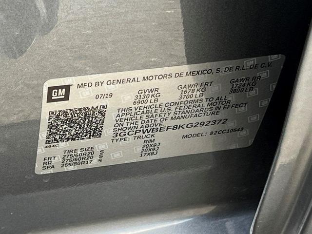Photo of 2019 Satin Steel Metallic Chevrolet Silverado 1500