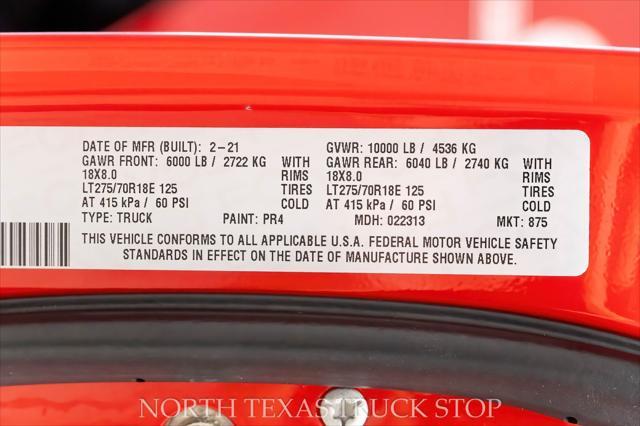 Photo of 2021 Flame Red Clearcoat RAM 2500