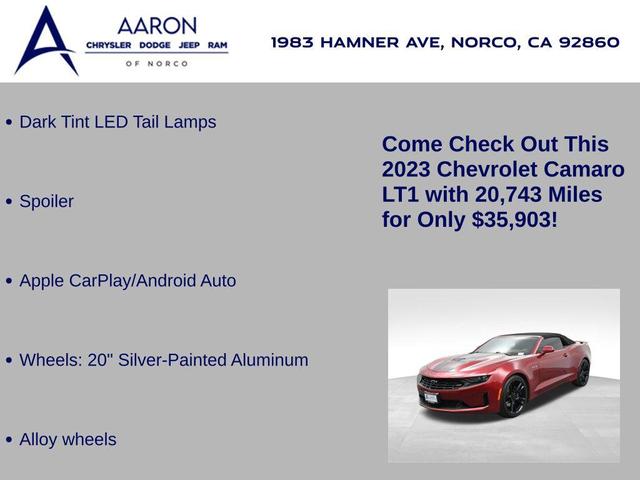 Photo of 2023 Radiant Red Tintcoat Chevrolet Camaro