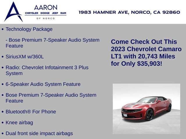 Photo of 2023 Radiant Red Tintcoat Chevrolet Camaro