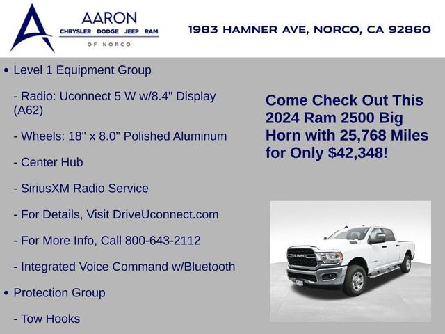 Photo of 2024 Bright White Clearcoat RAM 2500
