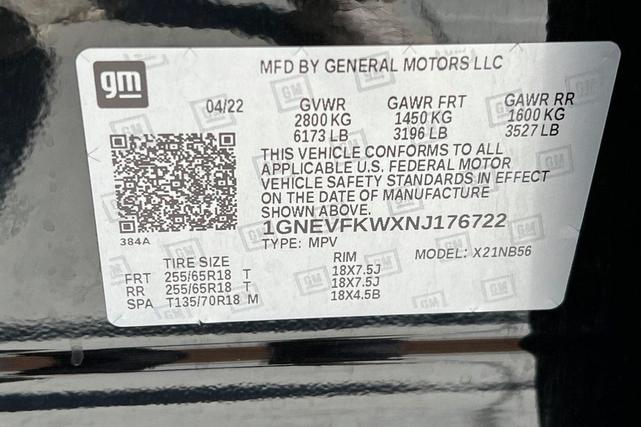 Photo of 2022 Mosaic Black Metallic Chevrolet Traverse
