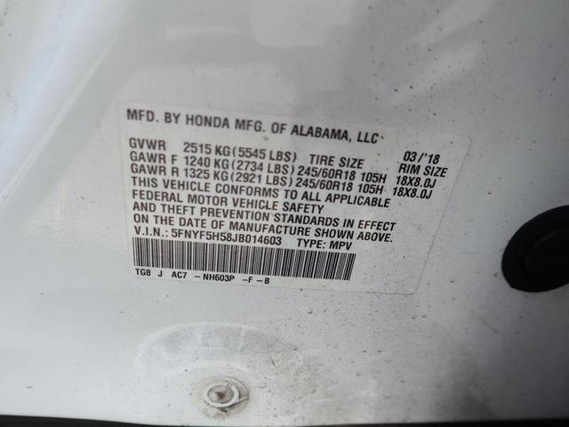 Photo of 2018 White Diamond Pearl Honda Pilot