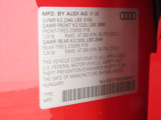 Photo of 2025 Progressive Red Metallic Audi Q3