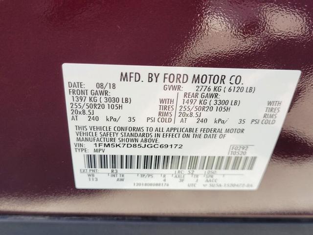Photo of 2018 Burgundy Ford Explorer