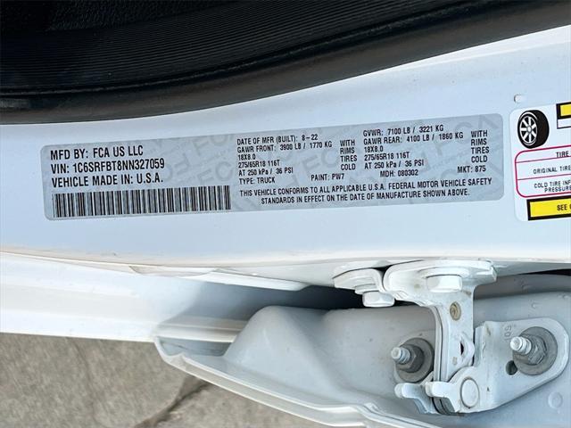 Photo of 2022 Bright White Clearcoat RAM 1500
