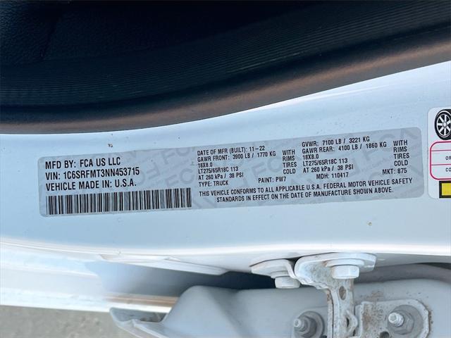 Photo of 2022 Bright White Clearcoat RAM 1500