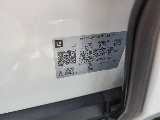 Photo of 2021 Crystal White Tricoat Cadillac Escalade