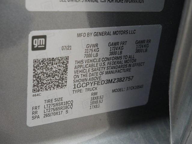 Photo of 2021 Satin Steel Metallic Chevrolet Silverado 1500
