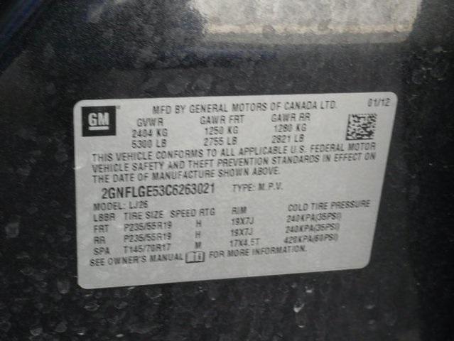 Photo of 2012 Black Granite Metallic Chevrolet Equinox