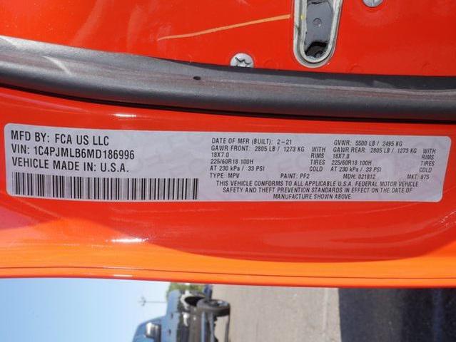 Photo of 2021 Spitfire Orange Clearcoat Jeep Cherokee