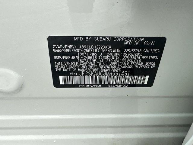 Photo of 2021 Crystal White Pearl Subaru Forester