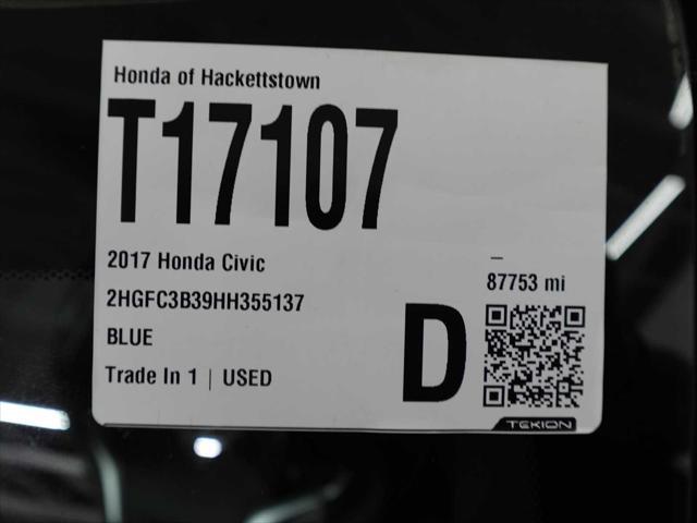 Photo of 2017 Aegean Blue Metallic Honda Civic