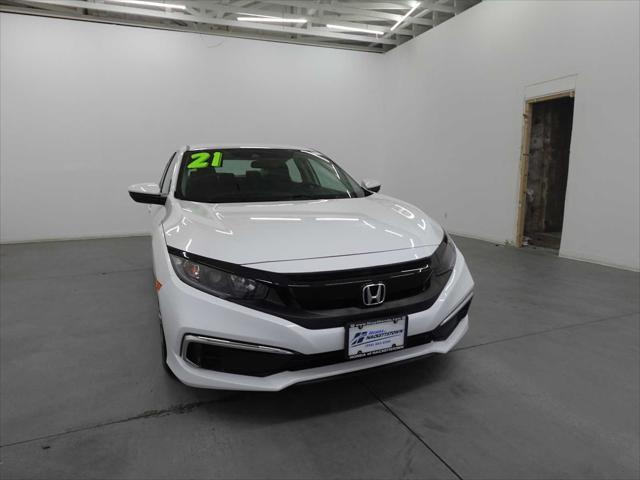 Photo of 2021 Platinum White Pearl Honda Civic