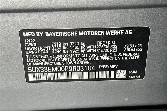 Photo of 2023 Frozen Pure Grey Metallic BMW X7
