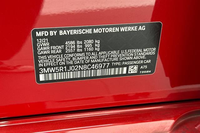 Photo of 2022 Melbourne Red Metallic BMW 330