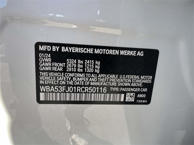Photo of 2024 Mineral White Metallic BMW 530