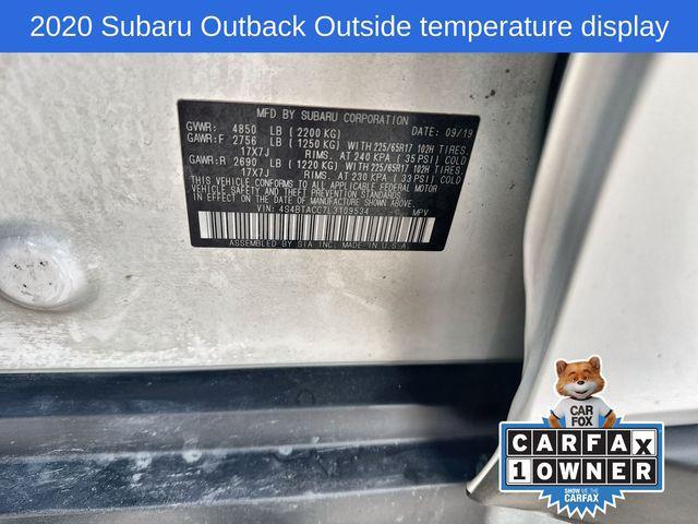 Photo of 2020 Crystal White Pearl Subaru Outback