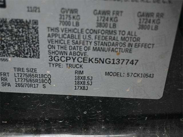 Photo of 2022 Black Chevrolet Silverado 1500