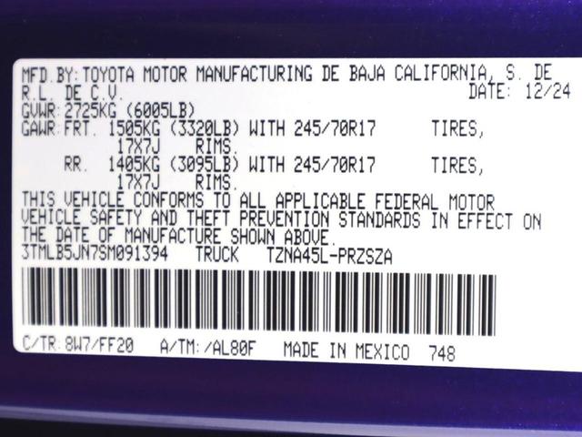 Photo of 2025 Blue Crush Metallic Toyota Tacoma