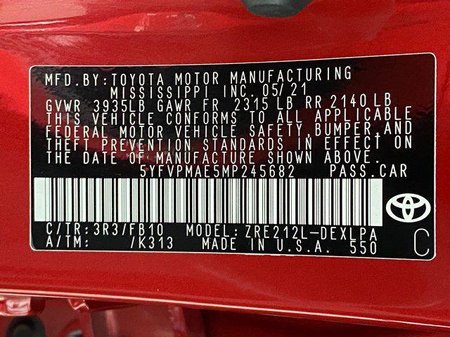 Photo of 2021 Barcelona Red Metallic Toyota Corolla