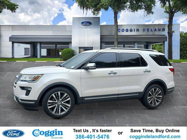 Photo of 2018 White Platinum Metallic Tri-Coat Ford Explorer