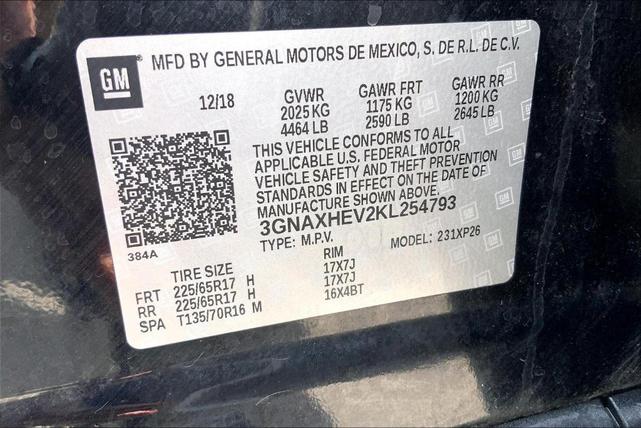 Photo of 2019 Mosaic Black Metallic Chevrolet Equinox