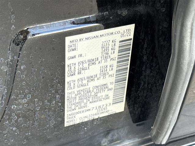 Photo of 2021 Magnetic Black Pearl Nissan Frontier