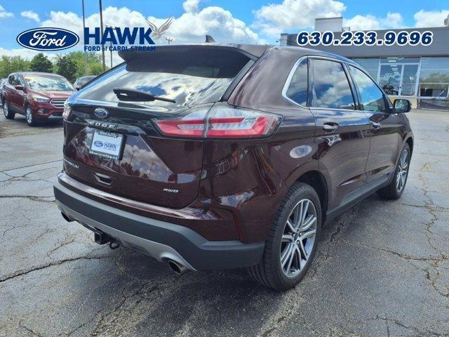 Photo of 2022 Burgundy Velvet Metallic Tinted Clearcoat Ford Edge