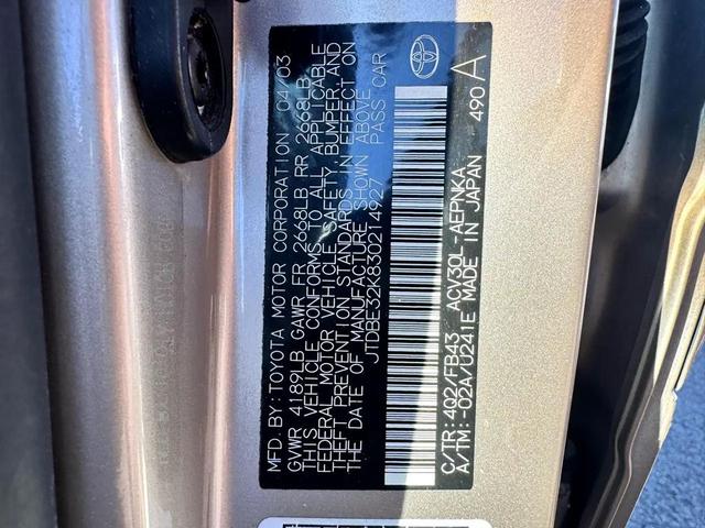 Photo of 2003 Gold Toyota Camry