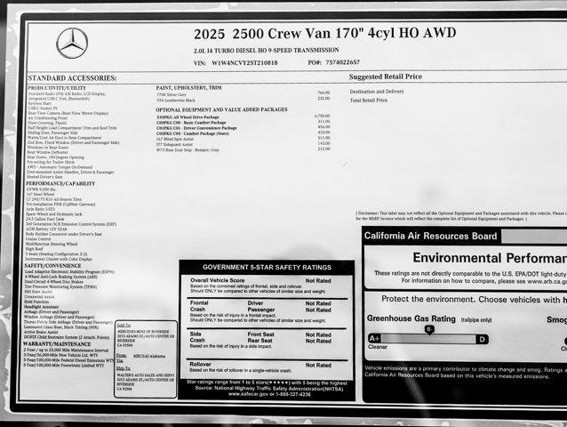 Photo of 2025 Silver Grey Mercedes-Benz Sprinter 2500