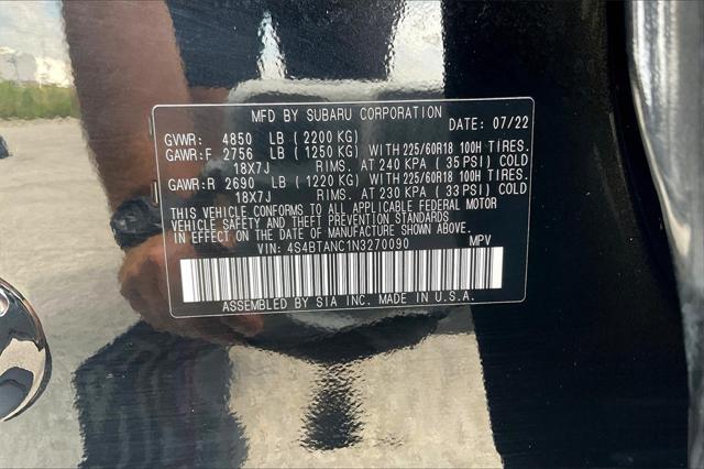 Photo of 2022 Crystal Black Silica Subaru Outback