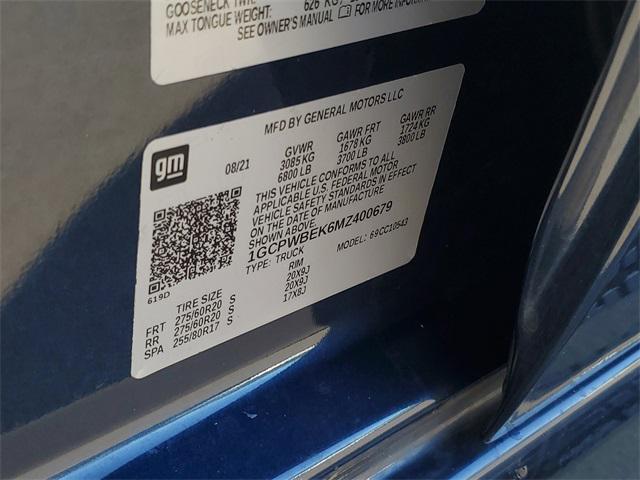 Photo of 2021 Northsky Blue Metallic Chevrolet Silverado 1500