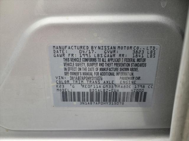 Photo of 2017 Brilliant Silver Nissan Sentra
