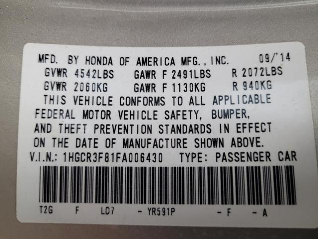 Photo of 2015 Gold Honda Accord