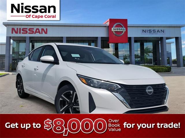 Photo of 2025 Aspen White Tricoat Nissan Sentra