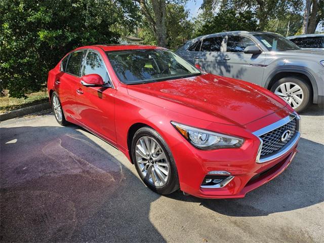 Photo of 2021 Dynamic Sunstone Red INFINITI Q50