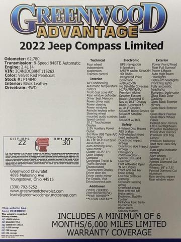 Photo of 2022 Velvet Red Pearlcoat Jeep Compass