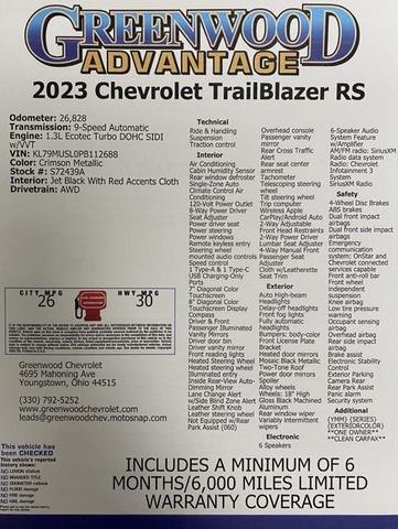 Photo of 2023 Crimson Metallic Chevrolet Trailblazer